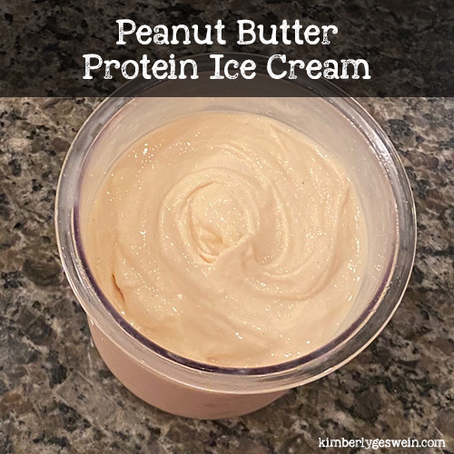 Peanut Butter Protein Ice Cream ~ Ninja CREAMi Graphic