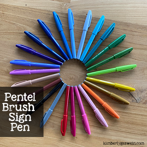 Pentel Brush Sign Pen - Kimberly Geswein Fonts