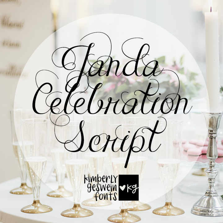 Janda Celebration Script Graphic