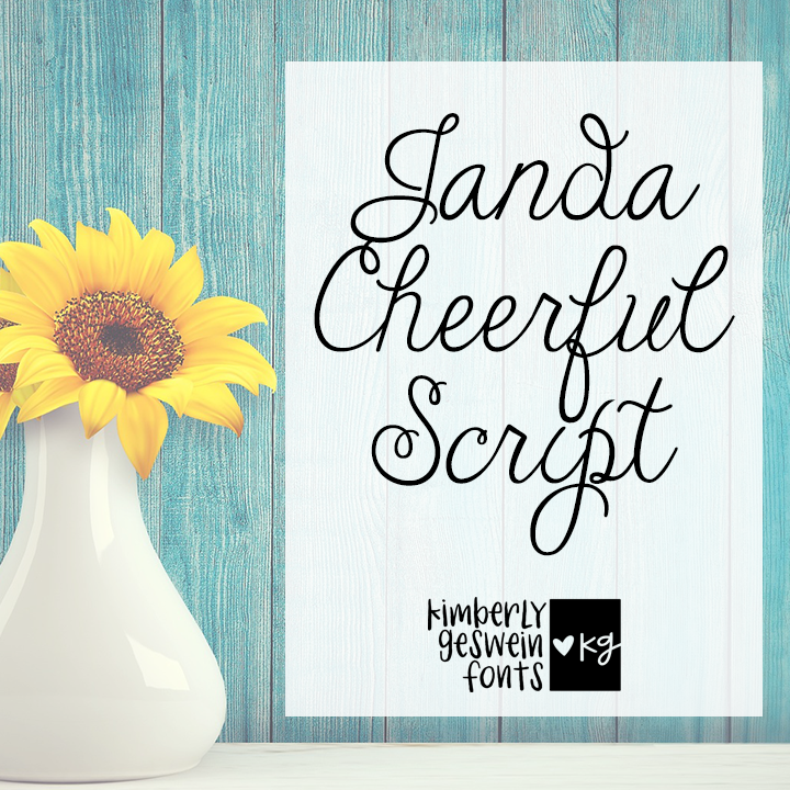 Janda Cheerful Script Graphic