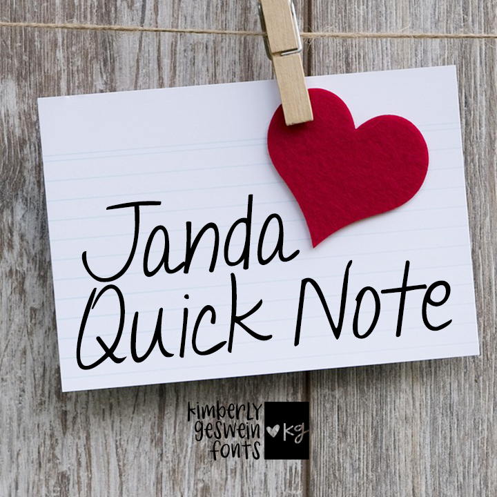 Janda Quick Note Graphic