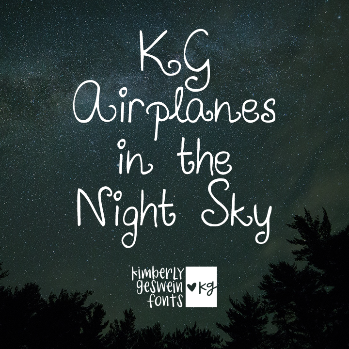 KG Airplanes In The Night Sky Graphic