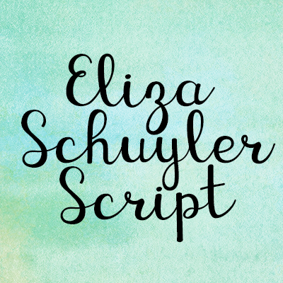 KG Eliza Schuyler Script Graphic