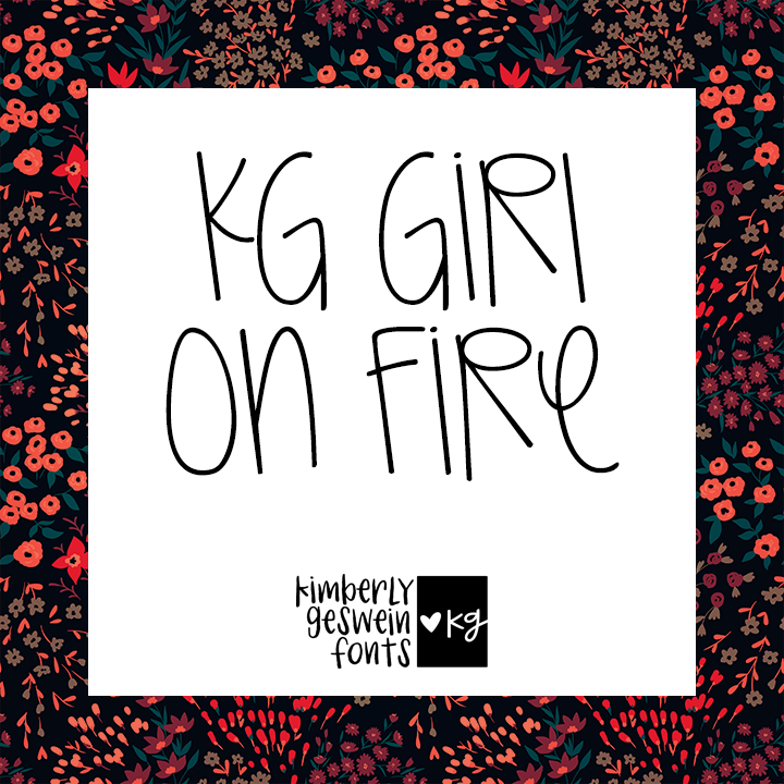 KG Girl On Fire Graphic