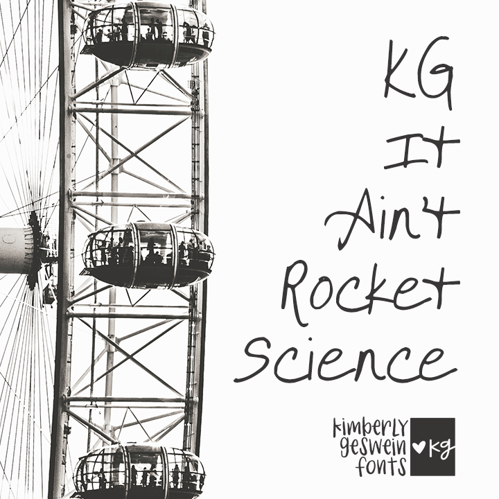 KG It Ain’t Rocket Science Graphic
