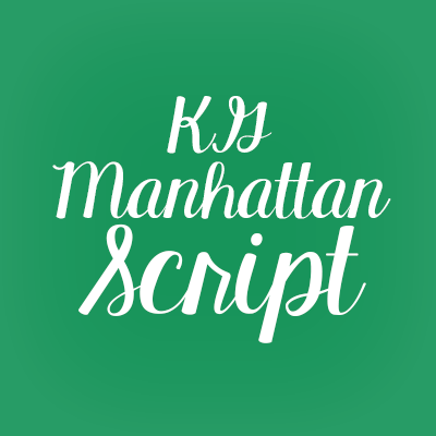 KG Manhattan Script Graphic