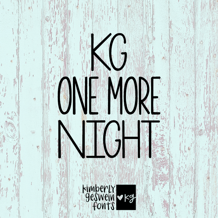 KG One More Night Graphic