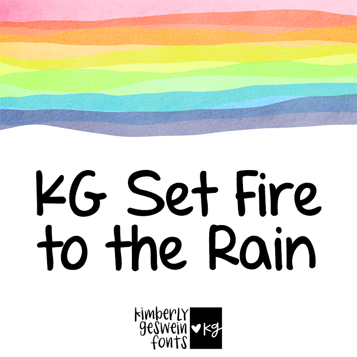 KG Set Fire To The Rain Graphic