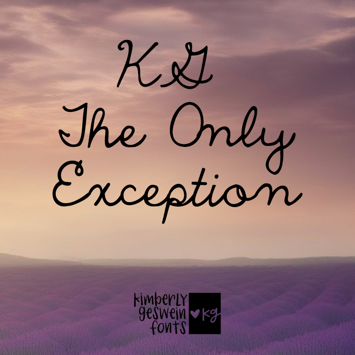 KG The Only Exception Graphic