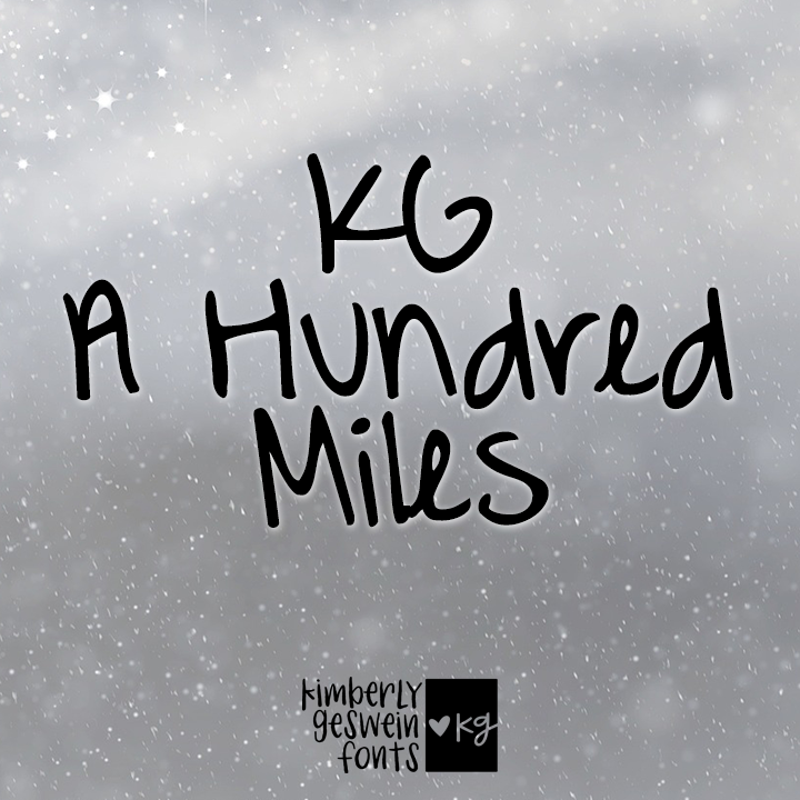 KG A Hundred Miles Graphic