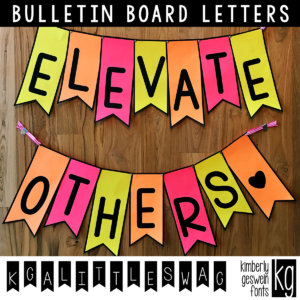 KG A Little Swag Bulletin Board Letters Featured Image