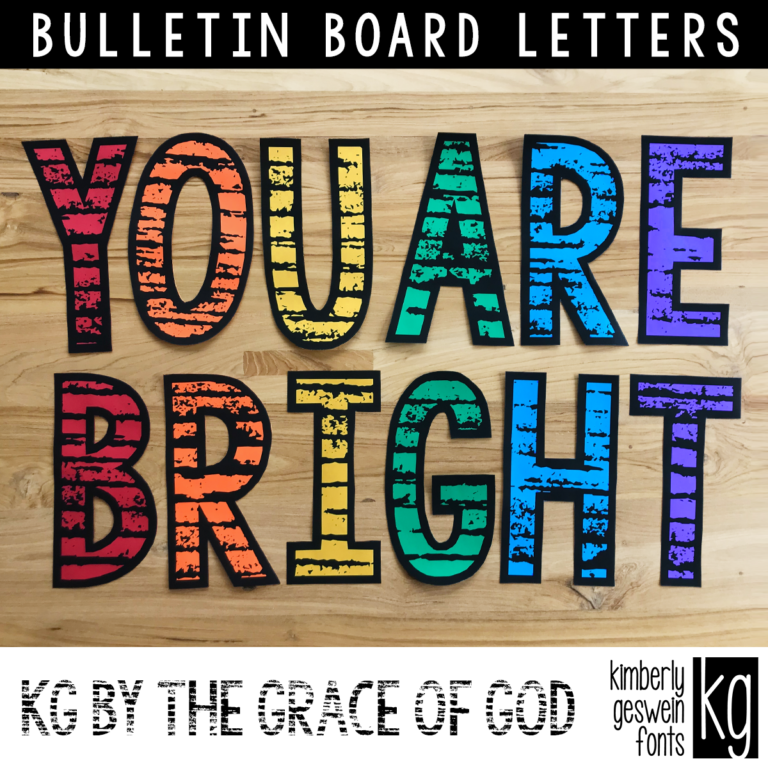 KG By The Grace of God Bulletin Board Letters Graphic