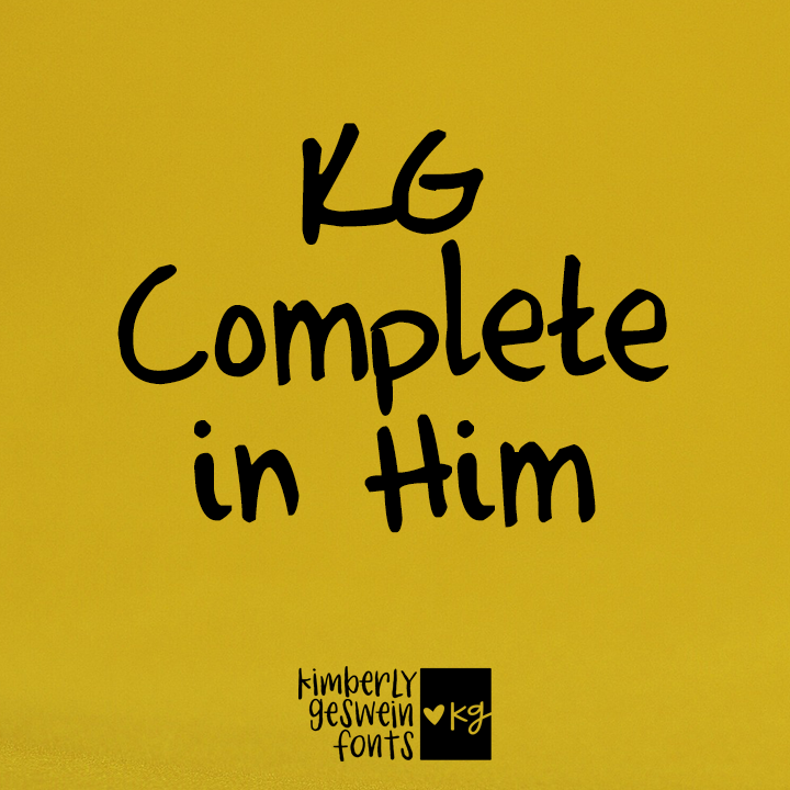 KG Complete In Him Graphic