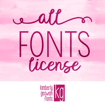 KG All Fonts License Graphic