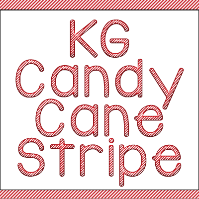 KG Candy Cane Stripe Graphic